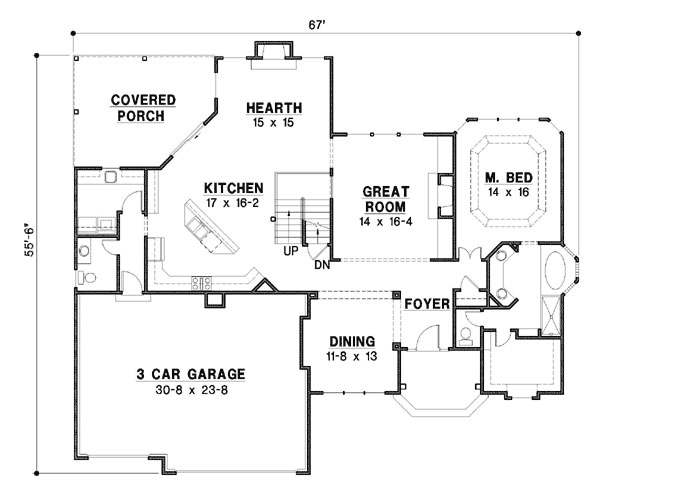 Main Floor Plan: 21-886