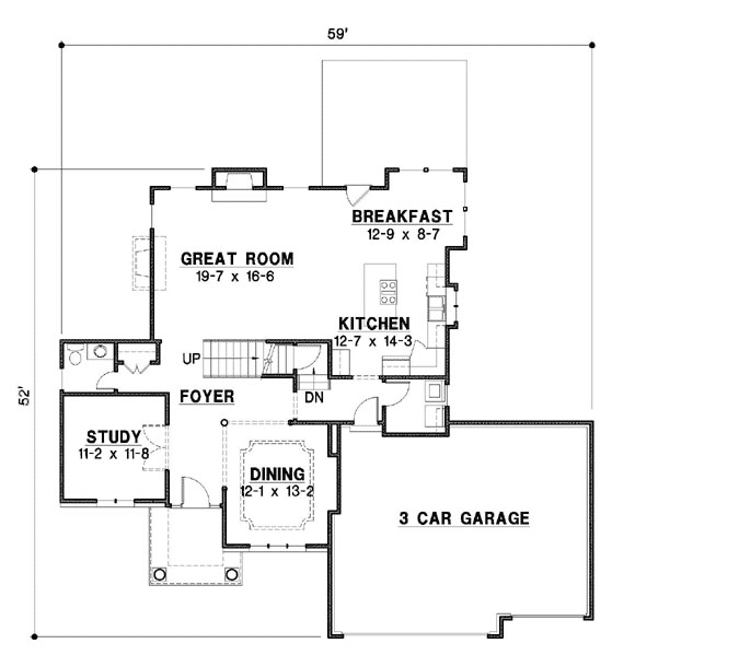 Main Floor Plan: 21-887