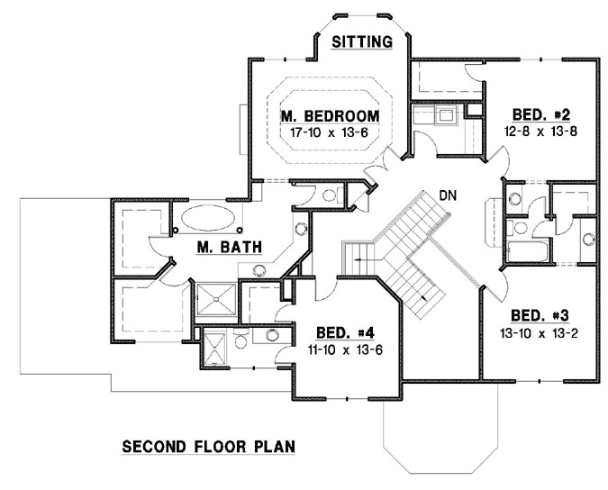 Upper/Second Floor Plan: 21-889
