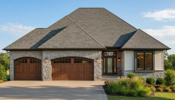 Traditional house plans 21-891 - front exterior, 3,676 sq ft, 3 bed, 2 bath house plans | Monster House Plans