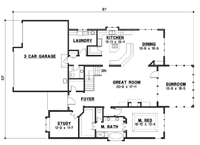 Main Floor Plan: 21-891