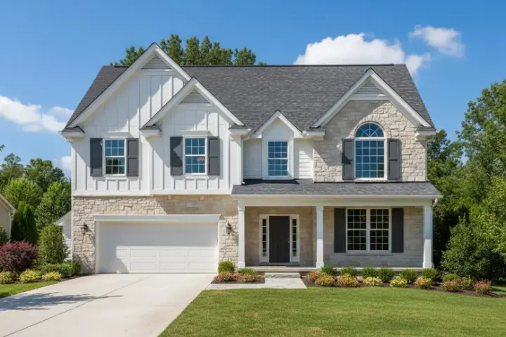 Traditional house plans 21-898 - front exterior, 2,415 sq ft, 4 bed, 2 bath house plans | Monster House Plans