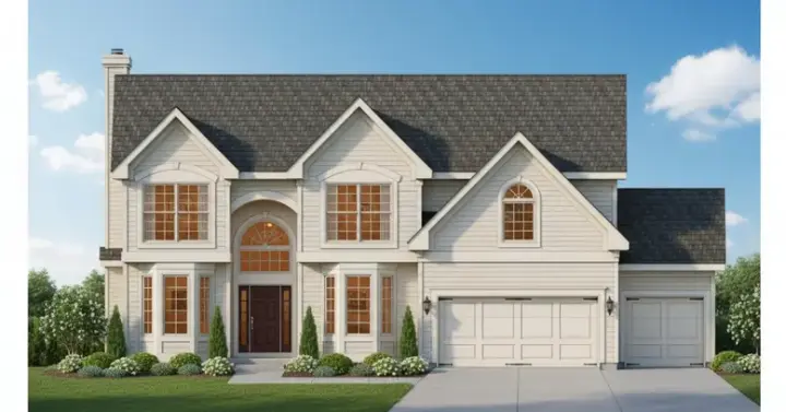 Traditional house plans 21-902 - front exterior, 2,559 sq ft, 4 bed, 3 bath house plans | Monster House Plans