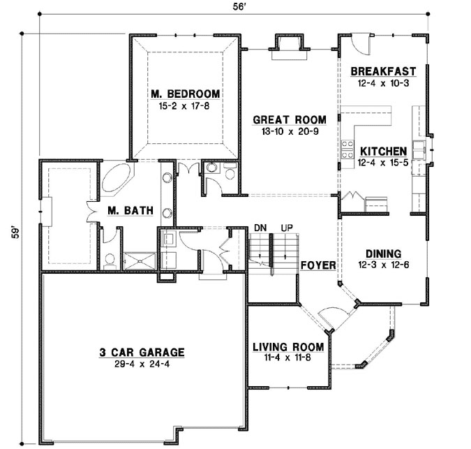 Main Floor Plan: 21-906