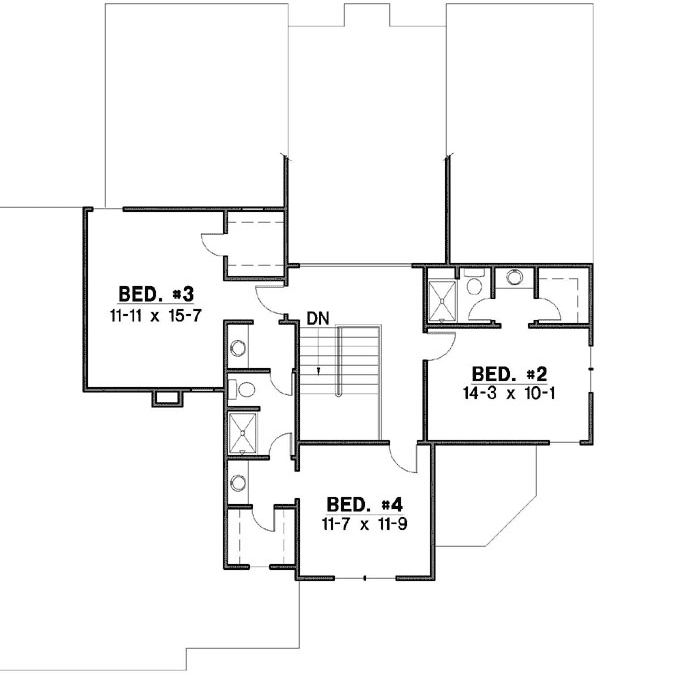 Upper/Second Floor Plan: 21-906