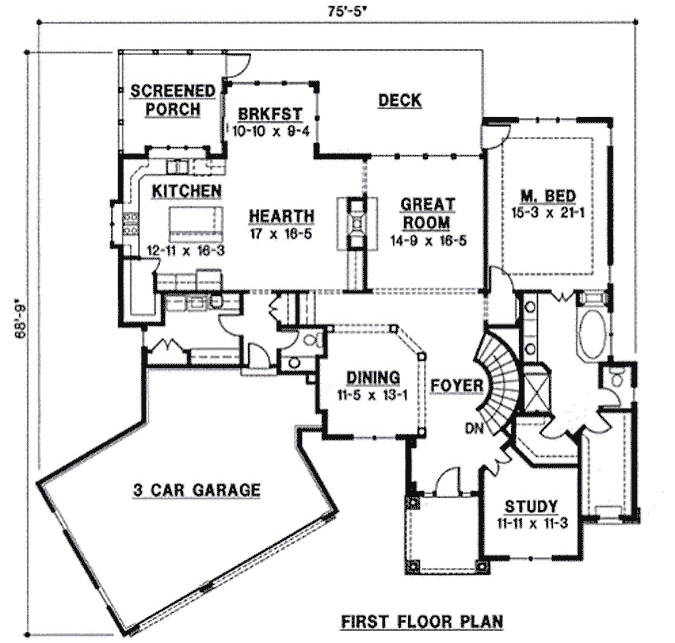 Main Floor Plan: 21-907