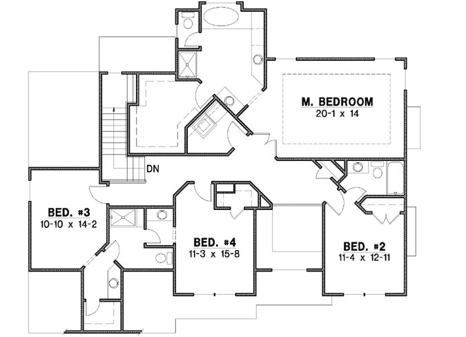 Upper/Second Floor Plan: 21-908