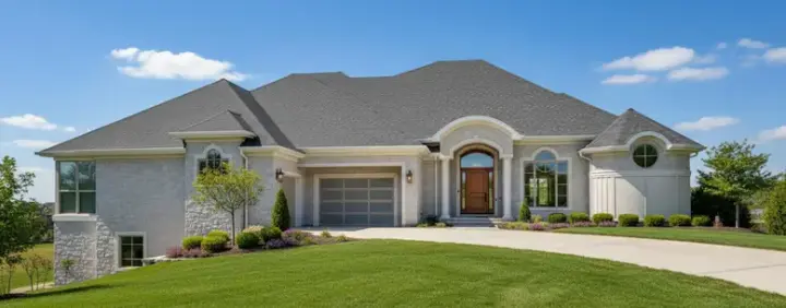 Contemporary house plans 21-910 - front exterior, 4,629 sq ft, 3 bed, 2 bath house plans | Monster House Plans