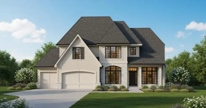 Traditional house plans 21-916 - front exterior, 3,012 sq ft, 4 bed, 3 bath house plans | Monster House Plans