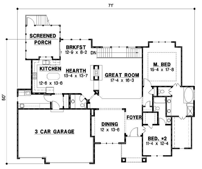 Main Floor Plan: 21-925