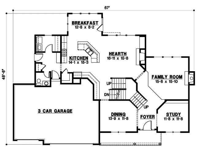 Main Floor Plan: 21-928