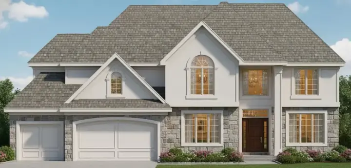 Traditional house plans 21-933 - front exterior, 3,707 sq ft, 4 bed, 3 bath house plans | Monster House Plans