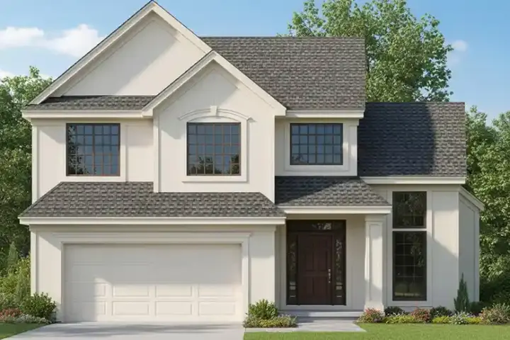 Traditional house plans 21-969 - front exterior, 1,614 sq ft, 3 bed, 2 bath house plans | Monster House Plans
