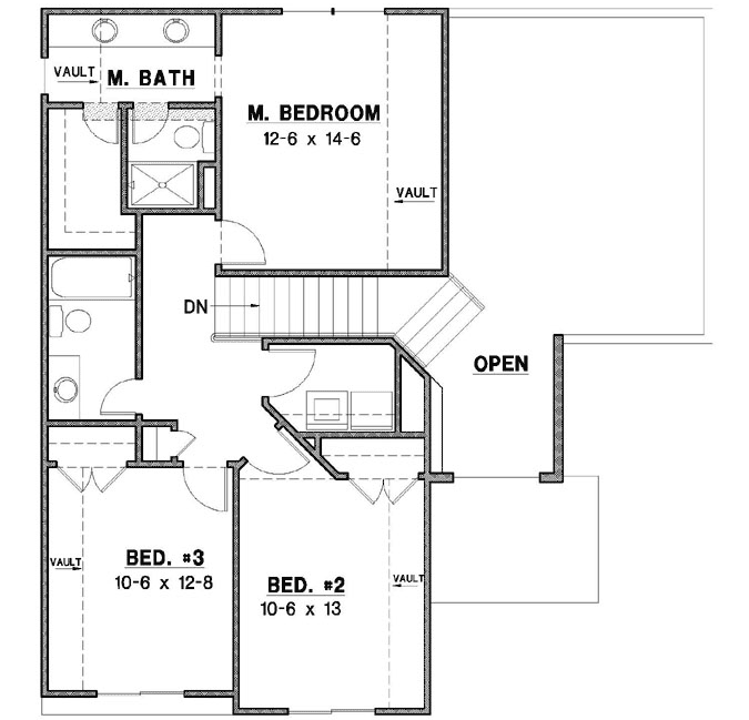 Upper/Second Floor Plan: 21-969