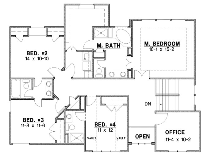 Upper/Second Floor Plan: 21-973