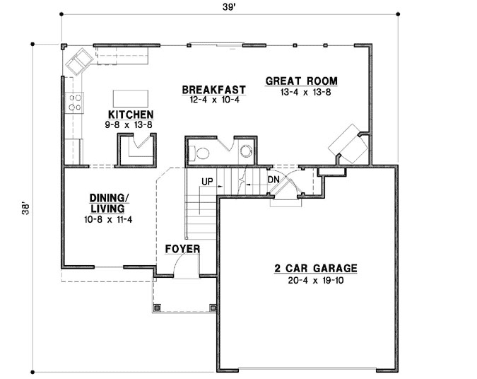 Main Floor Plan: 21-975
