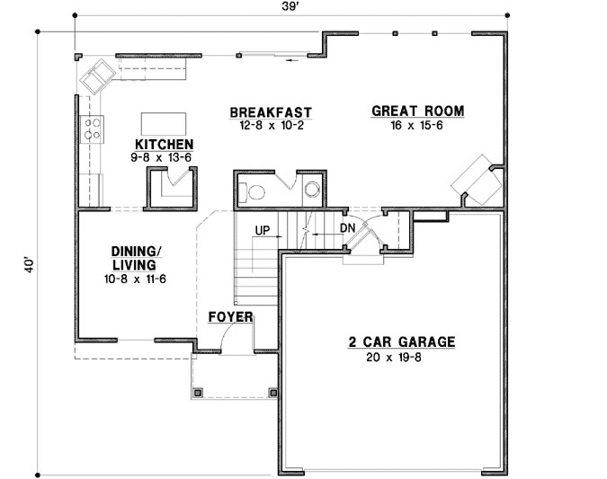 Main Floor Plan: 21-976