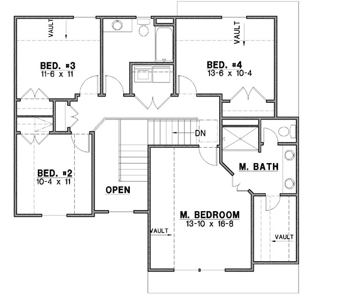 Upper/Second Floor Plan: 21-976