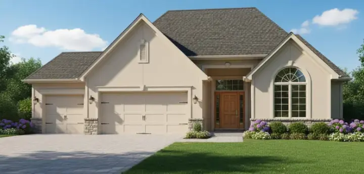 Traditional house plans 21-978 - front exterior, 2,587 sq ft, 3 bed, 3 bath house plans | Monster House Plans