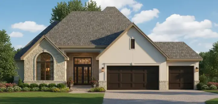Traditional house plans 21-979 - front exterior, 3,044 sq ft, 3 bed, 3 bath house plans | Monster House Plans