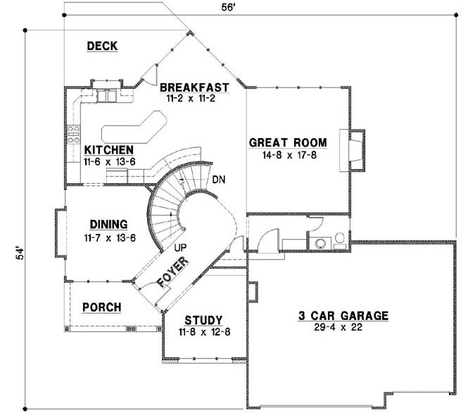 Main Floor Plan: 21-980