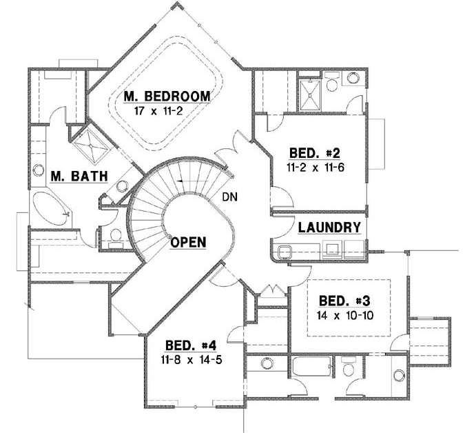 Upper/Second Floor Plan: 21-980