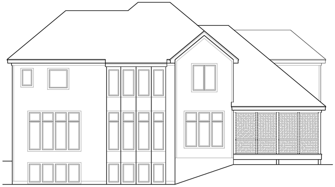 Rear Elevation Plan: 21-982