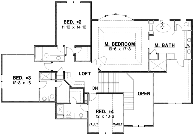 Upper/Second Floor Plan: 21-982