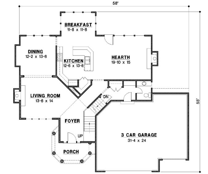 Main Floor Plan: 21-986