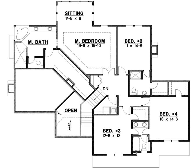 Upper/Second Floor Plan: 21-986