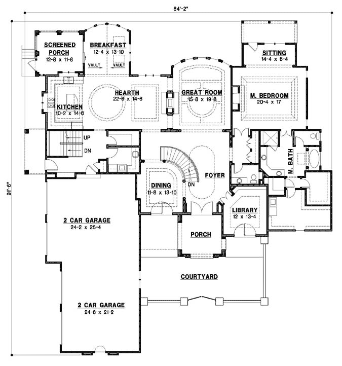 Main Floor Plan: 21-987