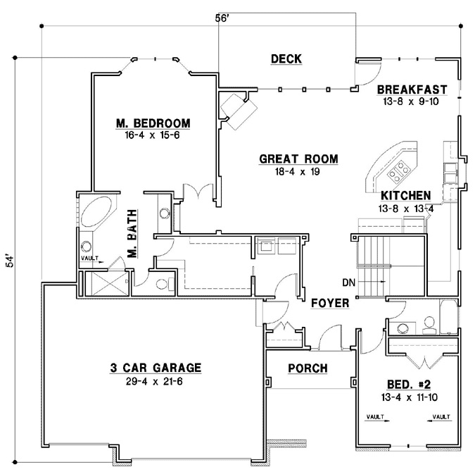 Main Floor Plan: 21-991