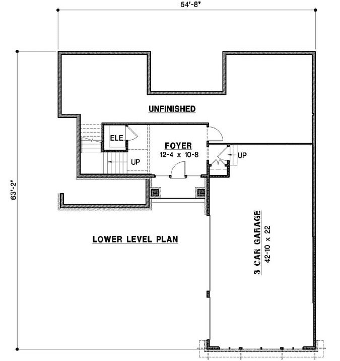 Lower Floor Plan: 21-992