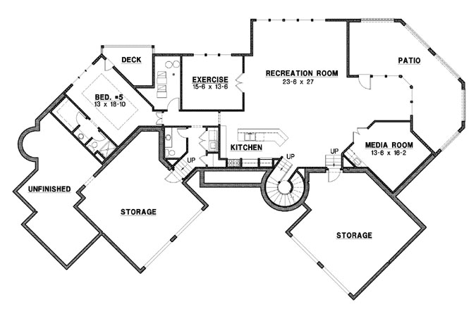 Lower Floor Plan: 21-999