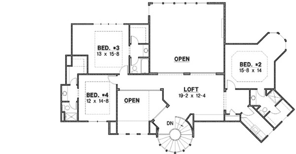 Upper/Second Floor Plan: 21-999