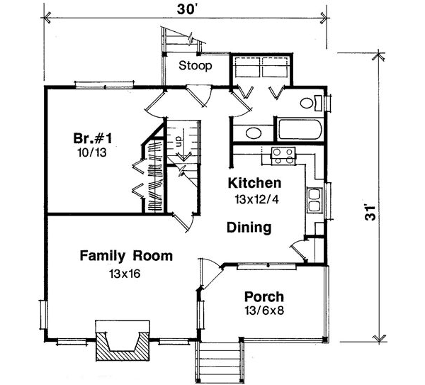 Main Floor Plan: 22-105