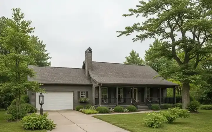 Country house plans 22-106 - front exterior, 1,253 sq ft, 3 bed, 2 bath house plans | Monster House Plans