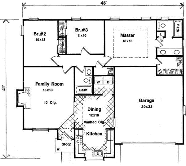 Main Floor Plan: 22-107