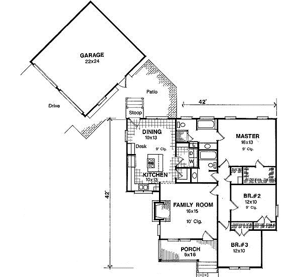 Main Floor Plan: 22-111