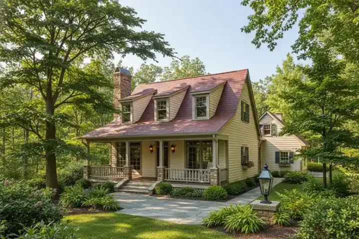 Country house plans 22-120 - front exterior, 1,543 sq ft, 3 bed, 2 bath house plans | Monster House Plans