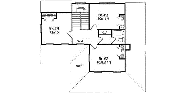 Upper/Second Floor Plan: 22-125
