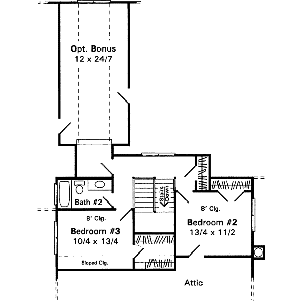 Upper/Second Floor Plan: 22-134