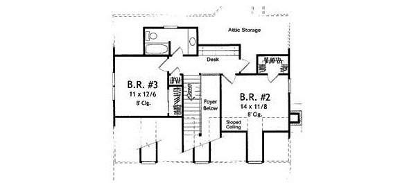 Upper/Second Floor Plan: 22-140