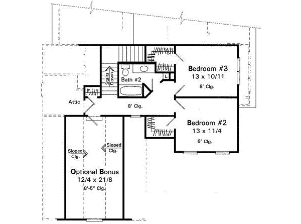 Upper/Second Floor Plan: 22-142