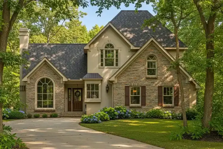 Traditional house plans 22-149 - front exterior, 1,858 sq ft, 3 bed, 2 bath house plans | Monster House Plans