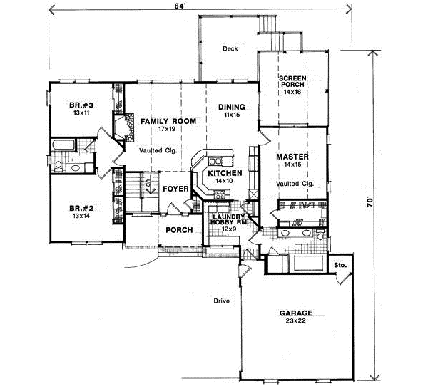Main Floor Plan: 22-152