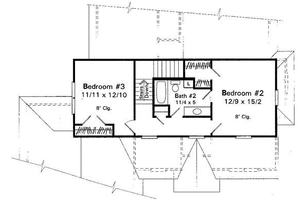 Upper/Second Floor Plan: 22-153