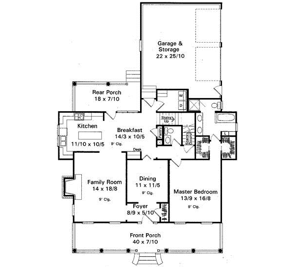 Main Floor Plan: 22-154