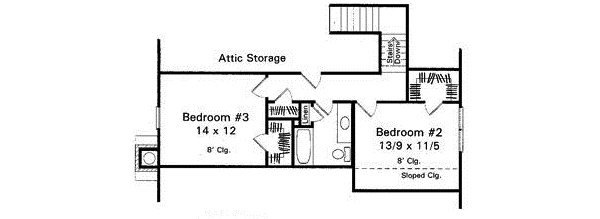 Upper/Second Floor Plan: 22-154