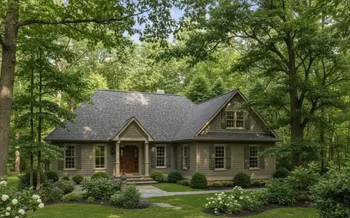 Traditional house plans 22-156 - front exterior, 1,994 sq ft, 3 bed, 2 bath house plans | Monster House Plans
